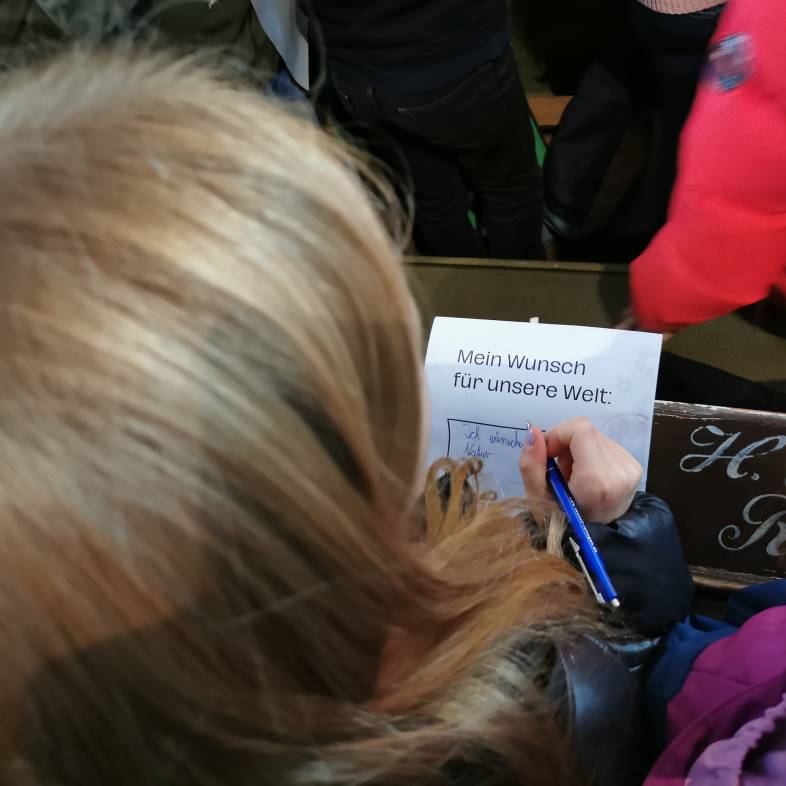 Eigene Thesen an der Kirchentür